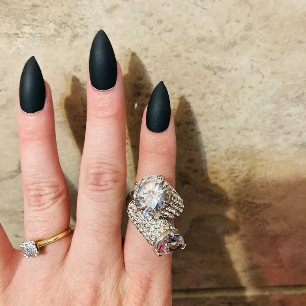 Sterling Silver Statement Ring Size 8